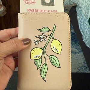Source Unknown Lemon Passport Case - Tan and Yellow (see photos for call out)
